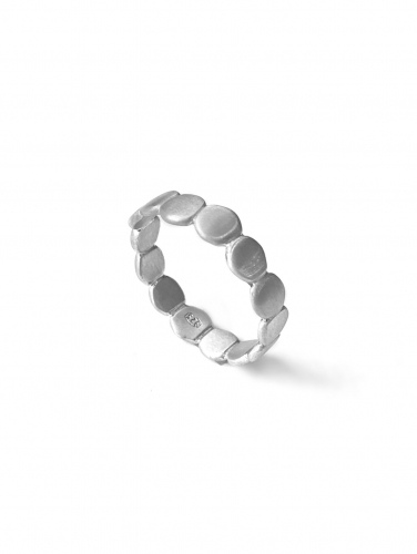 Серебряное кольцо «Монеты»