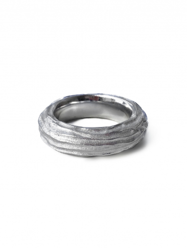 Серебряное кольцо-форма “Fackтура”