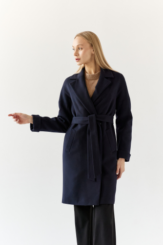Пальто женское демисезонное 20990  (синий)