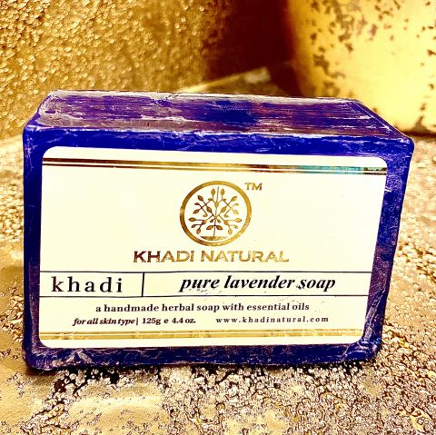 PURE LAVENDER SOAP KHADI (Мыло ручной работы Лаванда Кхади), 125 г.