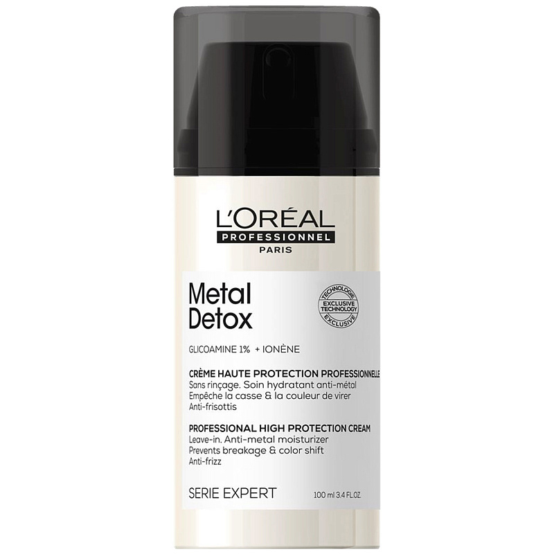 LOREAL Несмываемый крем с двойной защитой Metal Detox, 100 мл