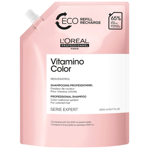 LOREAL Шампунь Vitamino Color для окрашенных волос, рефил, 1500 мл