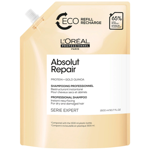 LOREAL Шампунь Absolut Repair для восстановления поврежденных волос, рефил, 1500 мл