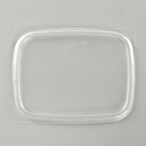 Крышка одноразовая «Юпласт», 10,8×8,2×10,6 см, для прямоугольного контейнера, цвет прозрачный