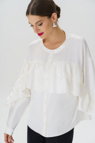 Блуза 23-220-1 белый