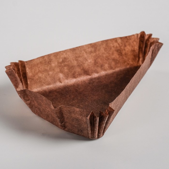 Форма для выпечки коричневая, форма треугольник, 10.2×10.2×7.5×2.5 см