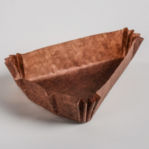 Форма для выпечки коричневая, форма треугольник, 10.2×10.2×7.5×2.5 см