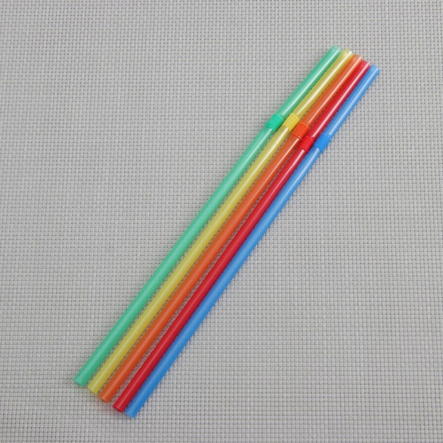 Трубочки одноразовые для коктейля Доляна, 0,5×21 см, 100 шт, с гофрой, цвет микс