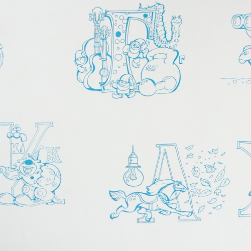 Скатерть-раскраска одноразовая детская «Вкусный алфавит», 110×150 см