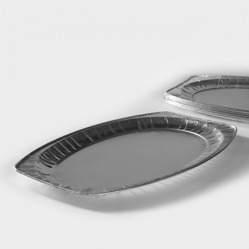 Поднос сервировочный для выпечки Доляна, алюминиевый, 55×36×3 см, 10 шт/уп