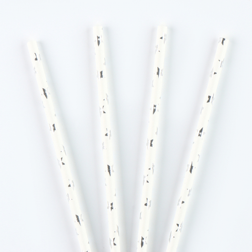 Трубочки для коктейля «Звезда» набор 12 шт., цвет серебро