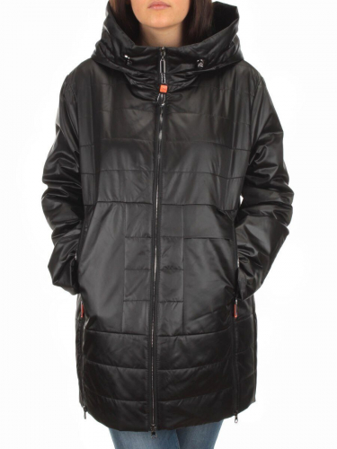 BM-1058 BLACK Куртка демисезонная женская АЛИСА (100 гр. синтепон) размер 48