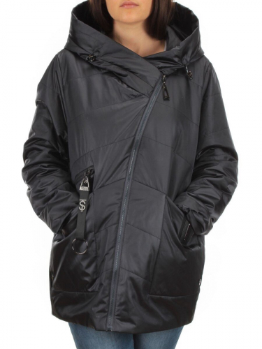 BM-05 DK. GRAY Куртка демисезонная женская АЛИСА (100 гр. синтепон) размер 48