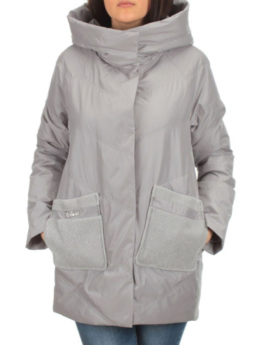 2348 GRAY Куртка демисезонная женская (тинсулейт) размер 44