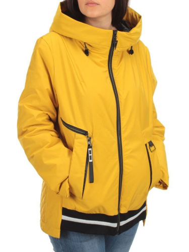 H9270 YELLOW Куртка демисезонная женская (100 гр. синтепон) размер 48