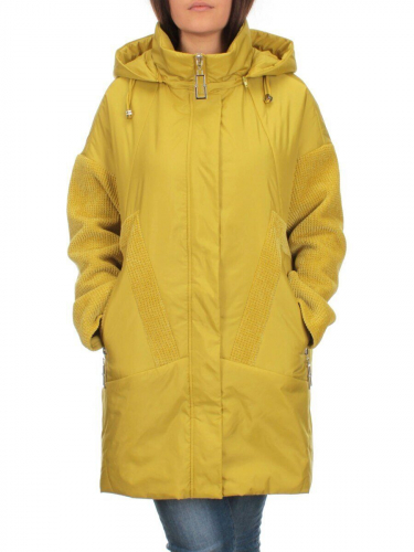 M-6059 YELLOW/GREEN Куртка демисезонная женская (синтепон 100 гр.) размер 46