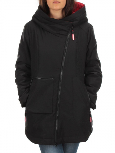 BM-187 BLACK Куртка демисезонная женская АЛИСА (100 гр. синтепон) размер 48