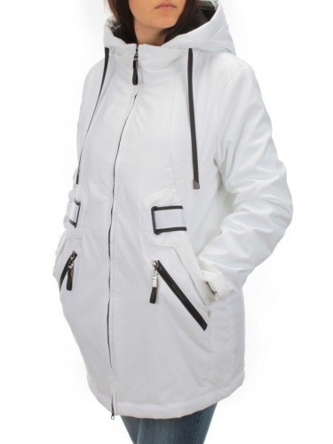BM-511 WHITE Куртка демисезонная женская АЛИСА (100 гр. синтепон) размер 54/56