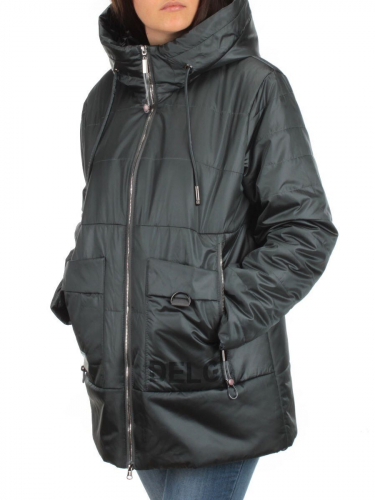 BM-1100 DK. GREEN Куртка демисезонная женская АЛИСА (100 гр. синтепон) размер 48