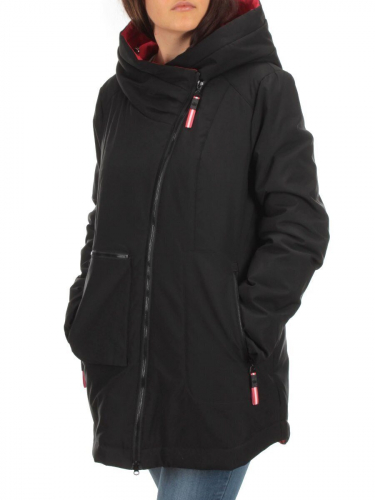 BM-187 BLACK Куртка демисезонная женская АЛИСА (100 гр. синтепон) размер 48