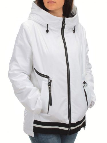 H9270 WHITE Куртка демисезонная женская (100 гр. синтепон) размер 46