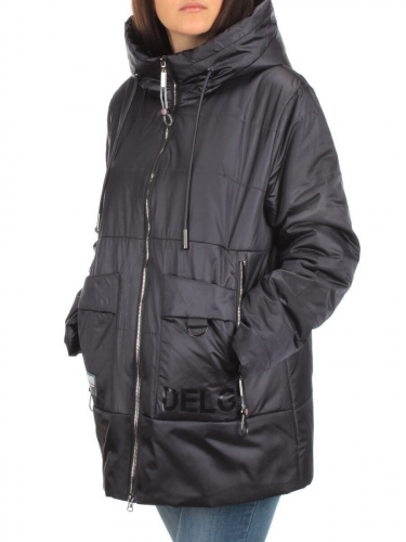 BM-1100 DK. VIOLET Куртка демисезонная женская АЛИСА (100 гр. синтепон) размер 56