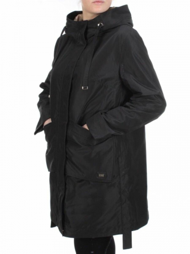 2192 BLACK Куртка демисезонная женская Parten (50 гр. синтепон) размер 48