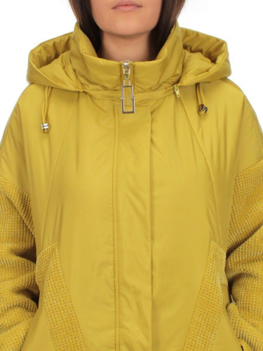 M-6059 YELLOW/GREEN Куртка демисезонная женская (синтепон 100 гр.) размер 46
