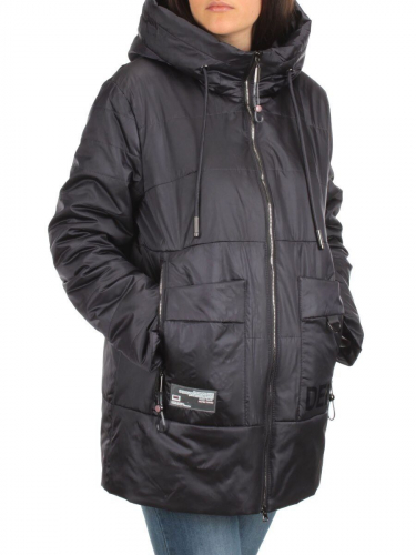 BM-1100 DK. VIOLET Куртка демисезонная женская АЛИСА (100 гр. синтепон) размер 56