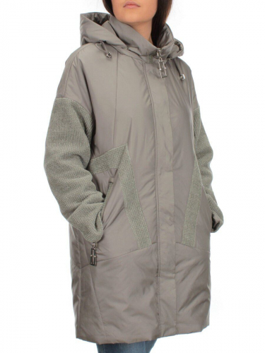 M-6059 OLIVE Куртка демисезонная женская (синтепон 100 гр.) размер 46