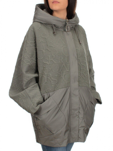 M-6031 OLIVE Куртка демисезонная женская (синтепон 100 гр.) размер 48