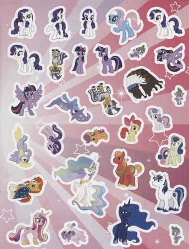 Мой маленький пони. МНП 2008. Развивающая книжка с многоразовыми наклейками и постером
