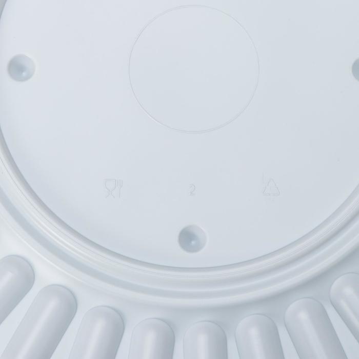 Дно для тортницы пластиковое одноразовое ПР-Т-225, 25×10.6 см, внутренний 23×9.5 см, белое