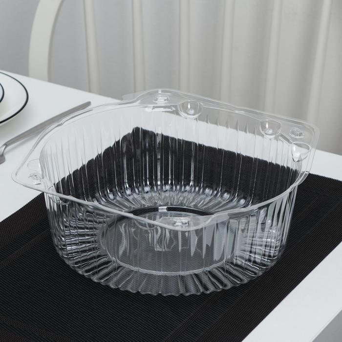 Крышка для тортницы пластиковая одноразовая ПР-Т-225, 25×10.6 см, внутренний 23×9.5 см, прозрачная