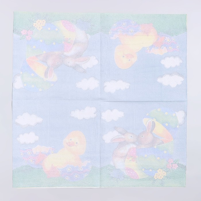 Салфетки бумажные на пасху «Птенчик», 33×33 см, набор 20 шт.