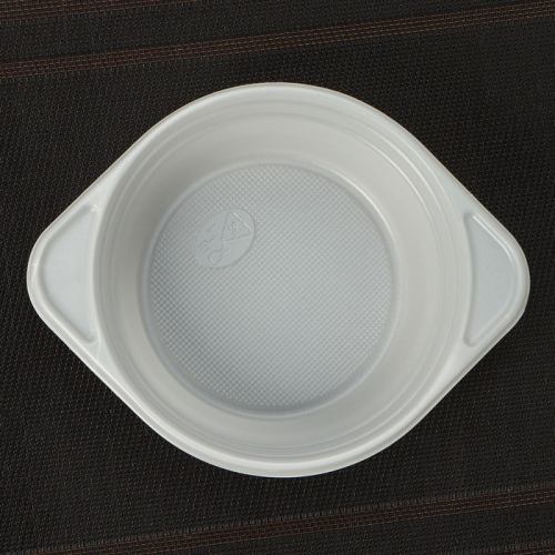 Набор пластиковых одноразовых тарелок Не ЗАБЫЛИ!, 500 мл, суповые, цвет белый, в наборе 6 шт