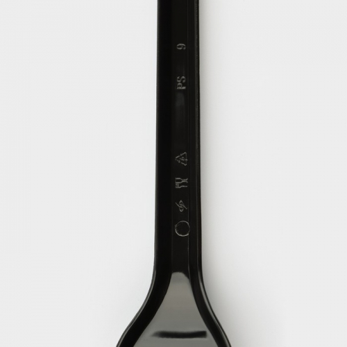 Вилка одноразовая чёрная «Стандарт» 15,5 см