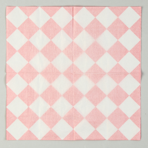 Салфетки бумажные «Красные ромбики», 33×33 см, набор 20 шт.
