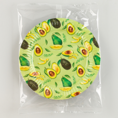 Тарелка бумажная «Авокадо», 18 см