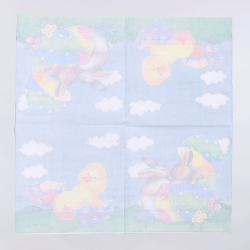 Салфетки бумажные на пасху «Птенчик», 33×33 см, набор 20 шт.