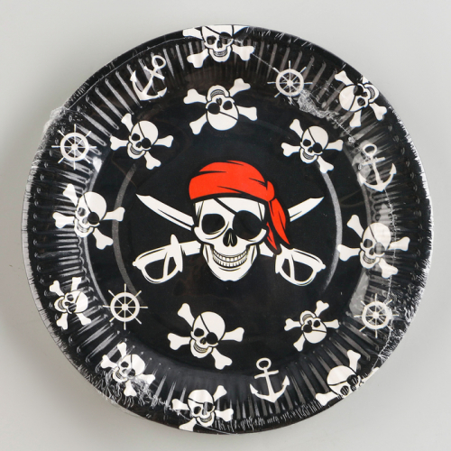 Тарелка бумажная «Пират», 18 см