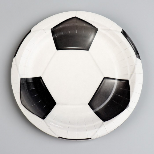 Тарелка бумажная «Футбол», 18 см