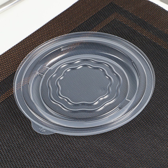 Крышка для супницы одноразовая серии SP, пластик, d=14 см, прозрачная