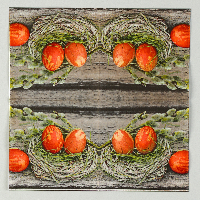 Салфетки бумажные «Пасхальные яйца», 25×25 см, набор 20 шт.