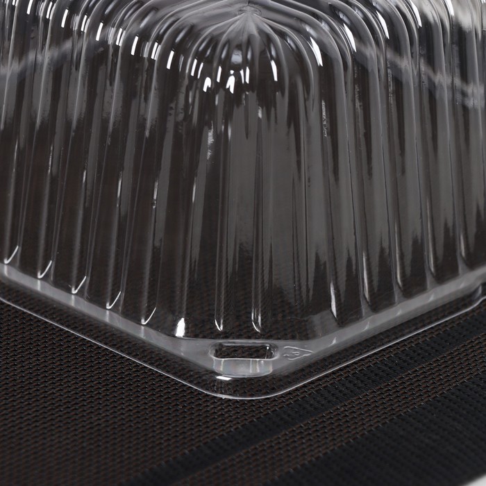 Крышка для тортницы пластиковая одноразовая ИП-43, 18.5×18.5×10.5 см, внутренний 16×16×10 см, 480 шт./уп