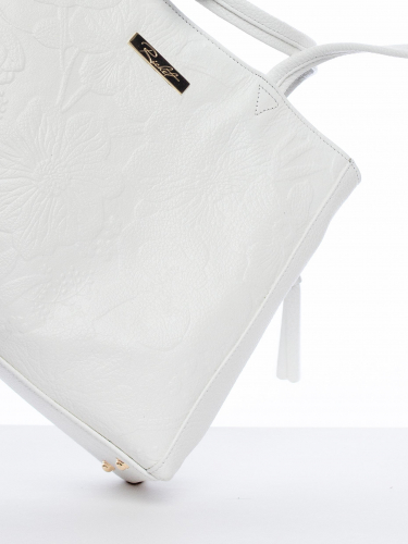 Сумка: Женская кожаная сумка Richet 2488LGT 762 Белый