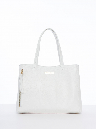 Сумка: Женская кожаная сумка Richet 2488LGT 762 Белый