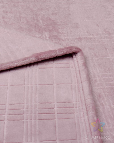 Клетка на розовом фоне (Плед Велсофт 1,5 сп)