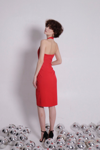 23902 Платье красное вечернее (40)