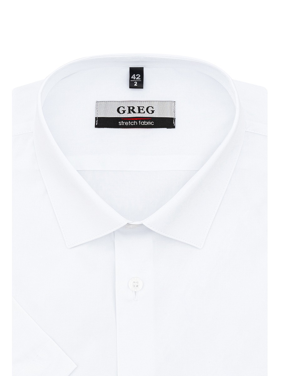 Сорочка мужская короткий рукав GREG 100/207/ZN STRETCH